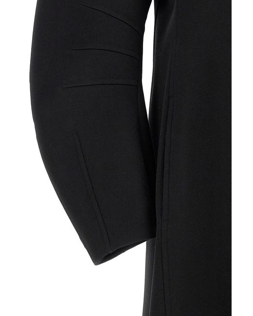Jil Sander Black 53 Buttoned Coat
