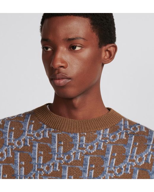 Dior Gray Oblique Sweater for men