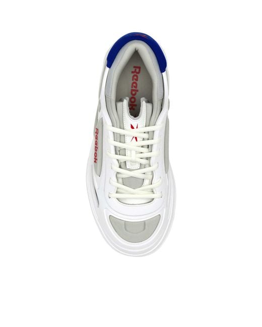 Reebok White Club C Modern Lace-Up Sneakers for men