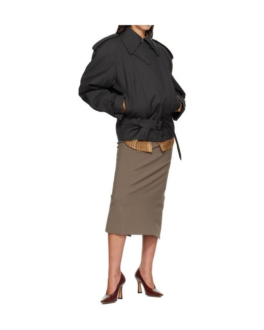 Mugler Black Long-Sleeved Jacket