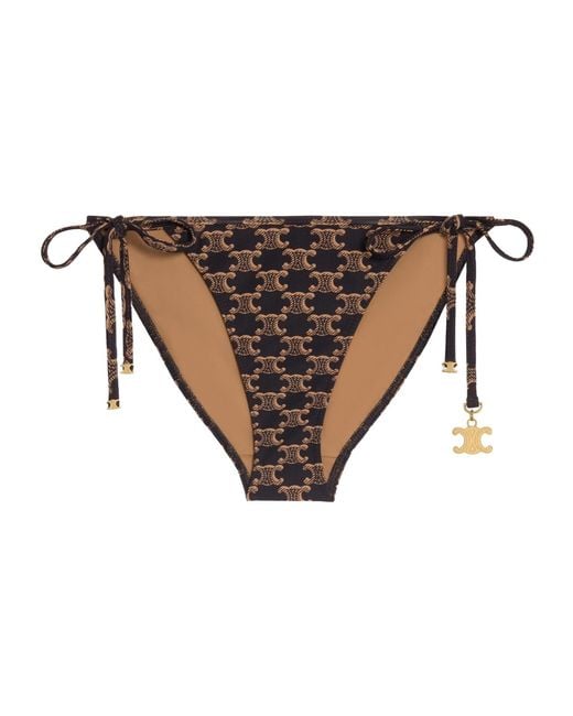 Céline Brown Triomphe Swimsuit Bottom