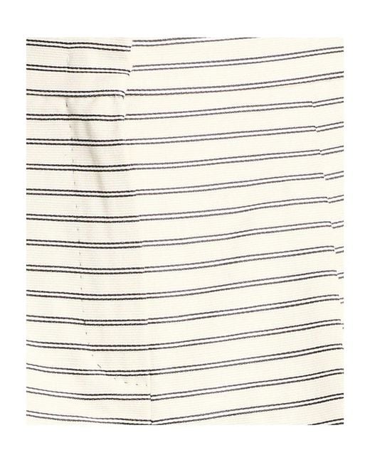 Max Mara Natural Striped Skort