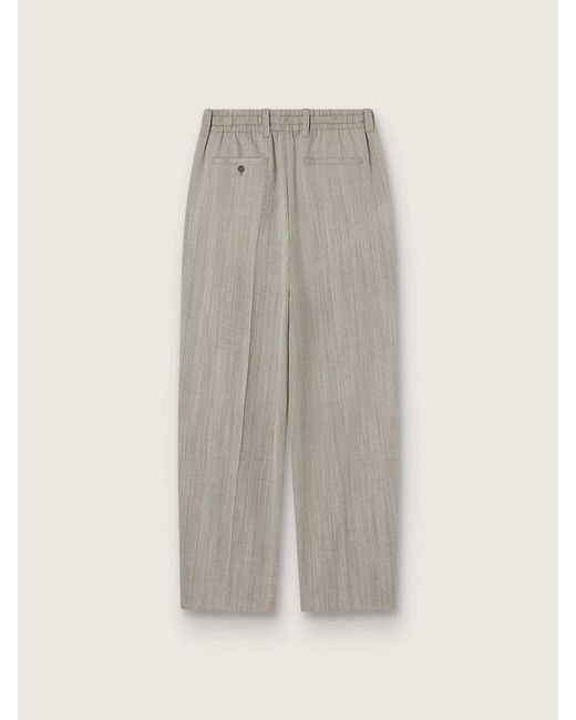 Golden Goose Deluxe Brand Gray Pleated Trousers for men