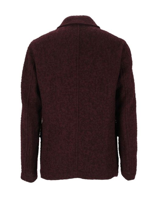 Dries Van Noten Purple Long-Sleeved Casual Jacket for men