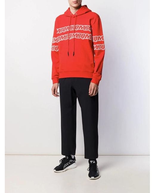 McQ Alexander McQueen Embroidered Logo Hoodie for men