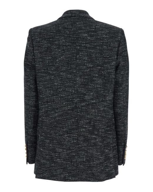 Blazé Milano Black Lapel Long-Sleeved Coat