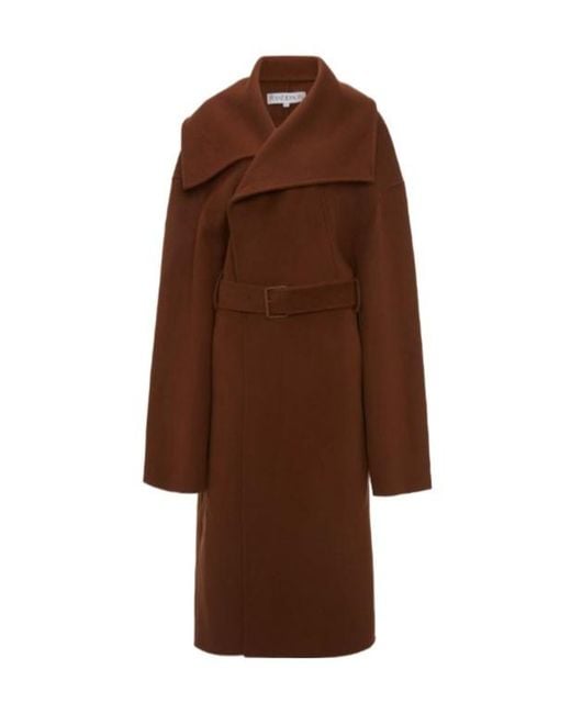 J.W. Anderson Brown Jw Anderson Belted Wrap Coat