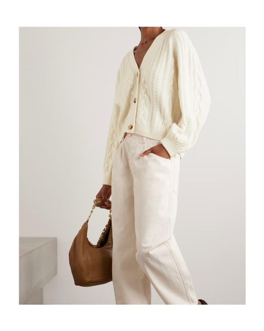 arch4 Natural Pimlico Cable Knit Cardigan