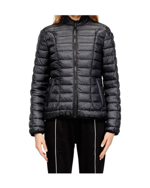 DIESEL Black Insulated Zip-Up Padded Jacket