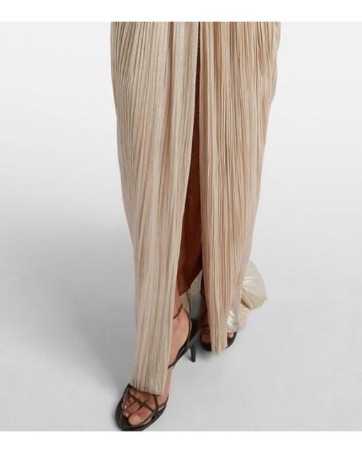 Maria Lucia Hohan Natural Noor Silk Tulle Corset Gown