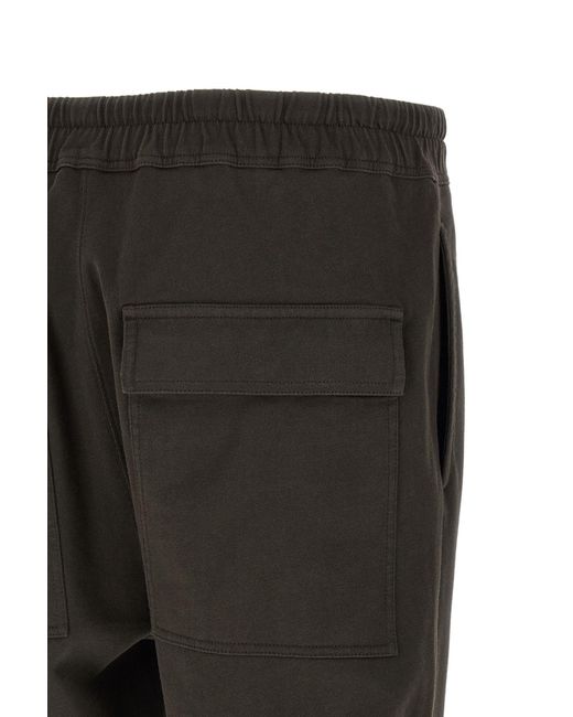 Moncler Black Moncler Rick Owens Drawstring Track Pants for men