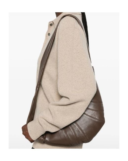 Lemaire Multicolor Small Croissant Panelled Shoulder Bag