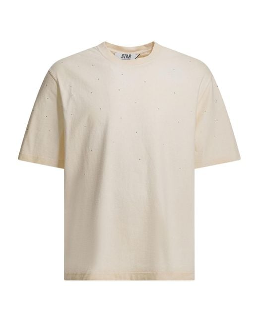 Golden Goose Deluxe Brand White Star Printed Crewneck T-Shirt for men