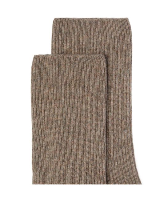 Loro Piana Gray Socks Baby Cashmere for men