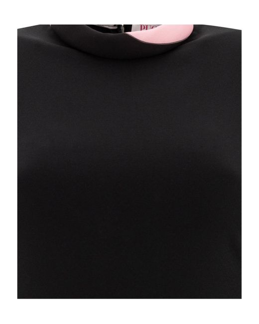 ワンピース Pucci Dress with contrasting collar Black Pucci Dress With Contrasting Collar In Black | ModeSens