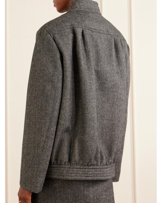 Blazé Milano Gray Coiba Virgin Wool-Blend Jacket
