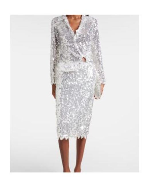 Christopher Esber White Long-Sleeved Blouse