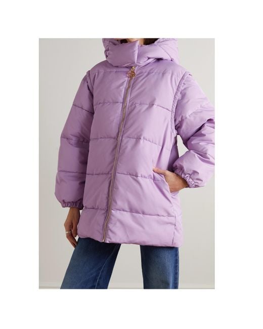 Patou Purple Zip-Up Hooded Jacket