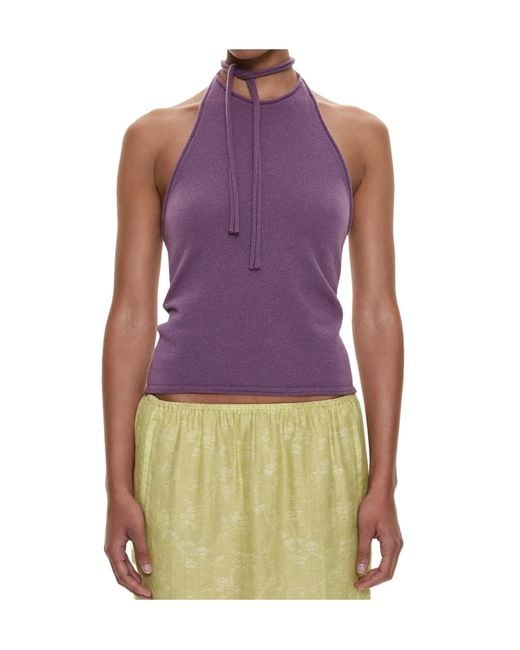 Christopher Esber Purple Tank Top