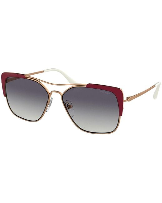 Prada White Logo Gradient Sunglasses