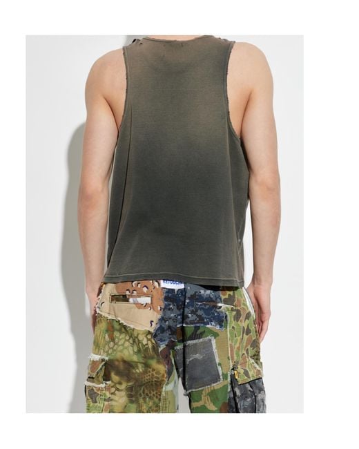 GALLERY DEPT. Green Sleeveless T-Shirt for men