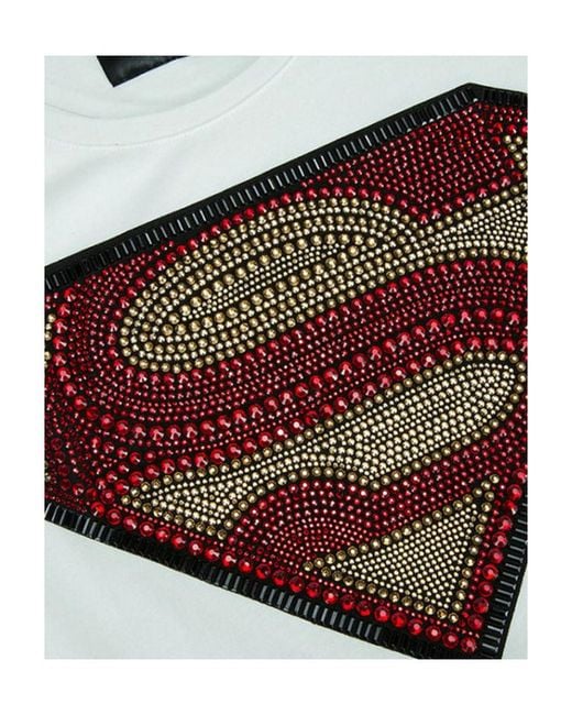 Philipp Plein White Logo Details T-Shirt