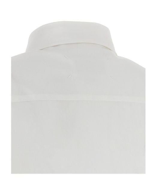 Maison Margiela White Dotton-Down Shirt