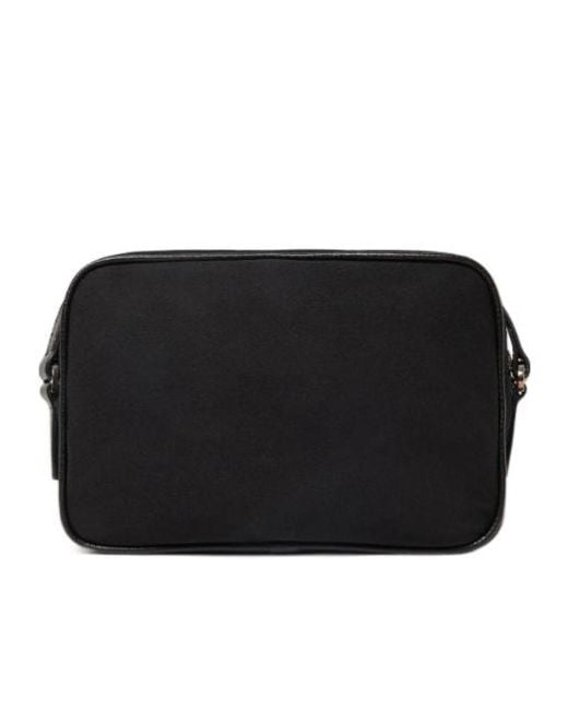 Stella McCartney Black Logo-Plaque Zipped Crossbody Bag