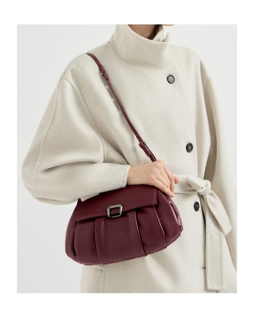 Brunello Cucinelli Purple Boule Bag