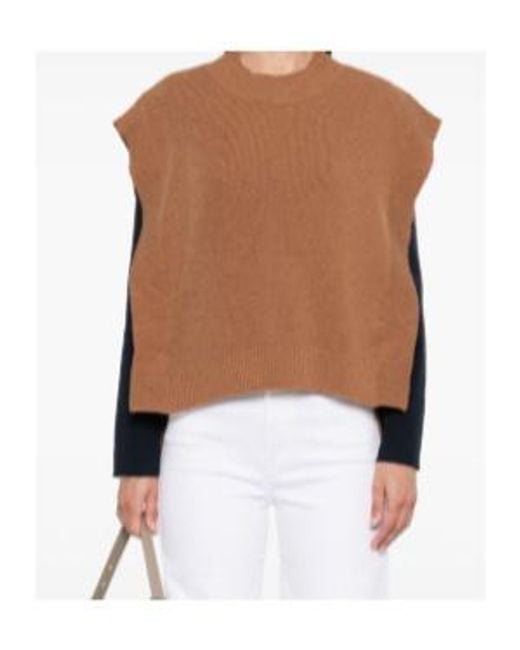 A.P.C. Brown Strap-Detail Vest