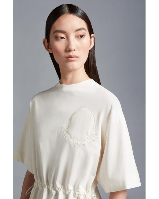 Moncler White Cotton Dress