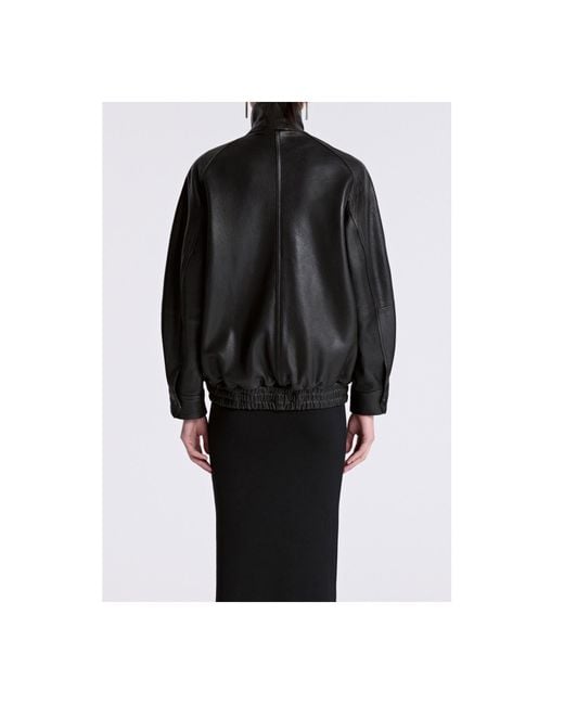 Nour Hammour Black Ariste Leather Jacket