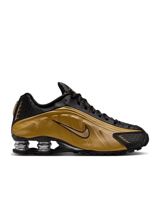 Nike Brown Shox R4 Lace-Up Sneakers