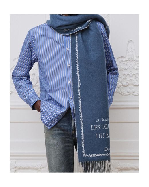 Dior Blue Scarf for men