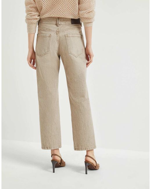 Brunello Cucinelli Natural Cotton Jeans