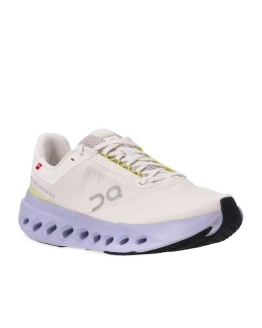 On Shoes White Cloudsurfer Next Lace-Up Sneakers