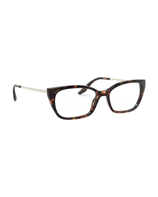 Prada White Eyewear Cat-Eye Glasses