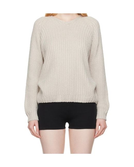 Our Legacy White Long-Sleeved Sweater