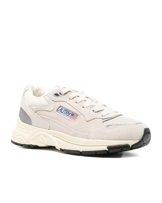 Autry White Hyperway Mesh Panel Sneakers