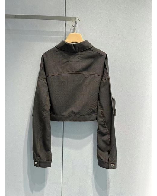 Miu Miu Black Wool Blouson Jacket