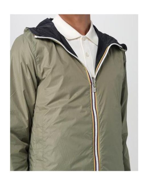 K-Way Blue Jake Plus.2 Reversible Jacket for men