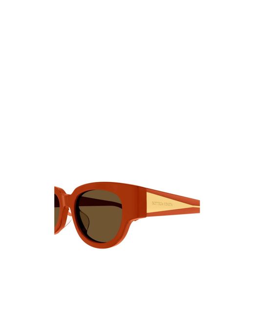 Bottega Veneta Brown Eyewear Cat Eye Frame Sunglasses