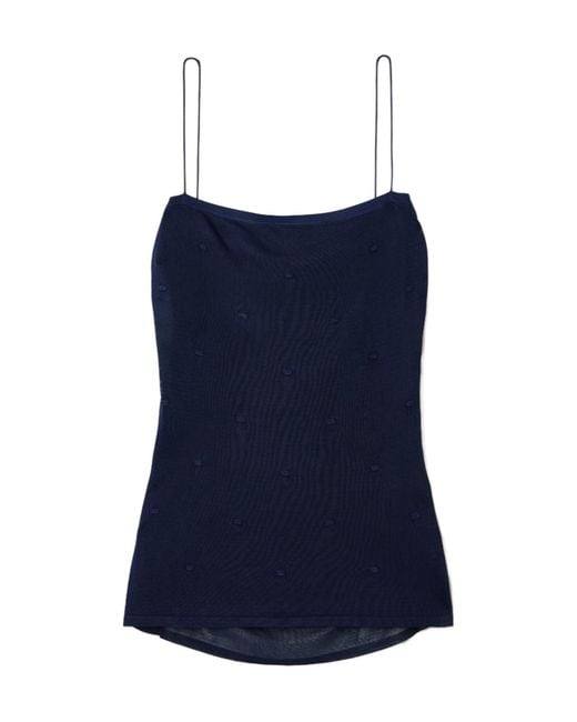 Jacquemus Blue Polka Dot Camisole Top