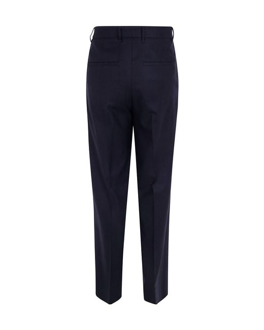Lardini Blue Pleated Tailored Pants for men