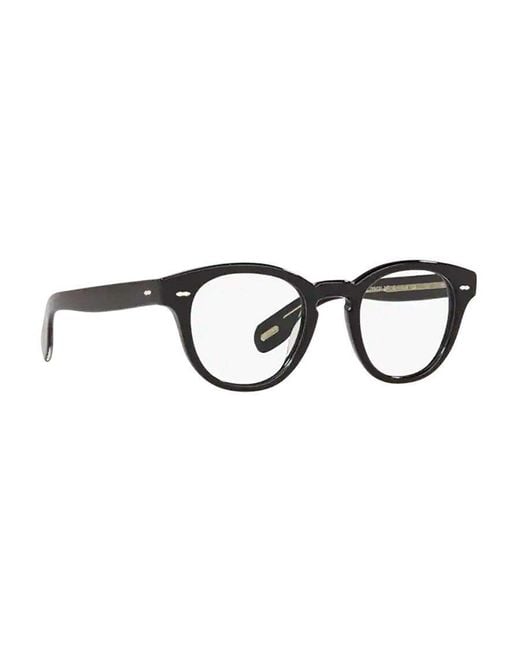 Oliver Peoples White Cary Grant Round Frame Glasses