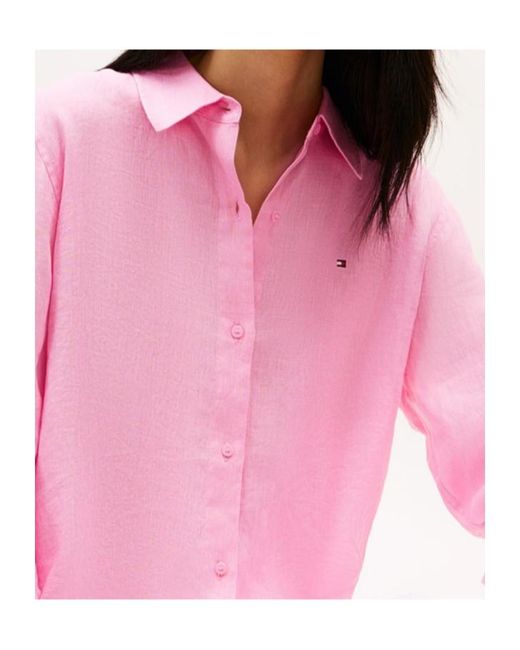 Tommy Hilfiger Pink Long Sleeve Shirt