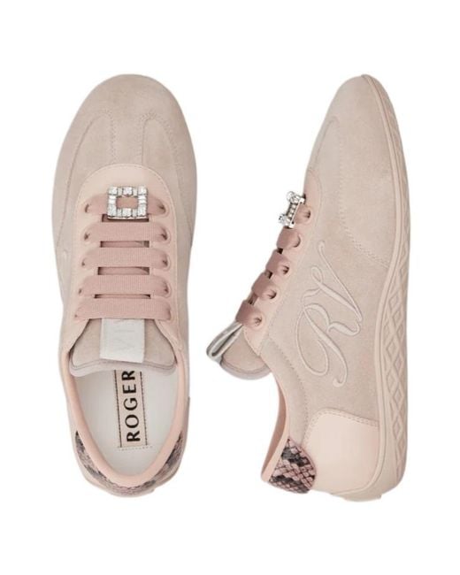 Roger Vivier Pink Viv Low Sneakers