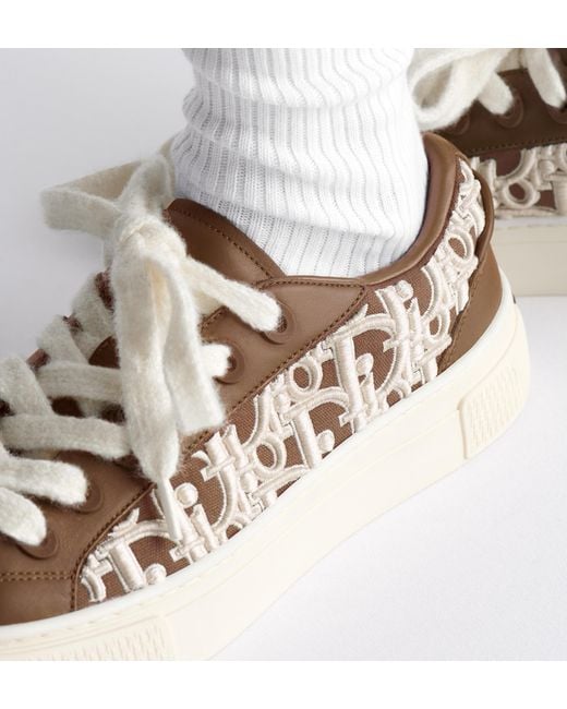 Dior Brown Homme B33 Spin Sneakers for men