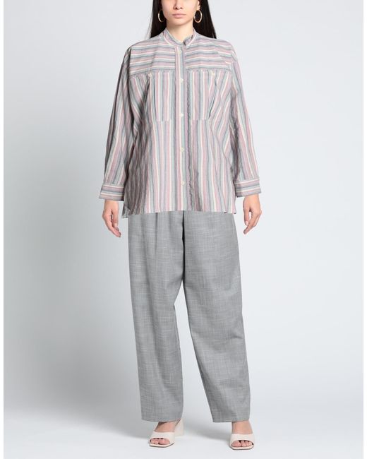 Isabel Marant Gray Loose Striped Shirt