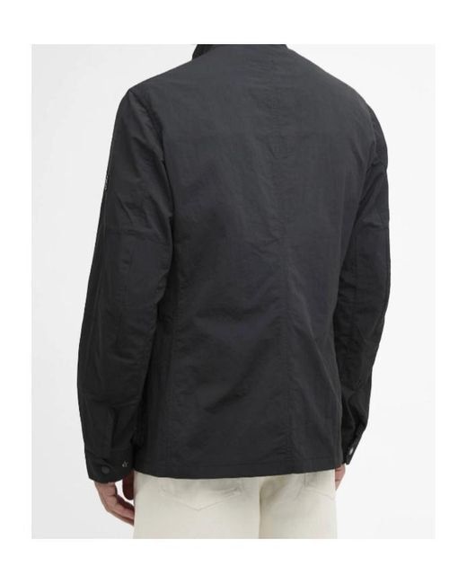 Barbour Blue Buttoned Chest-Pocket Coat for men